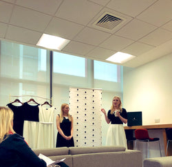 Laura and Rachel speaking at the Forward Ladies Event.