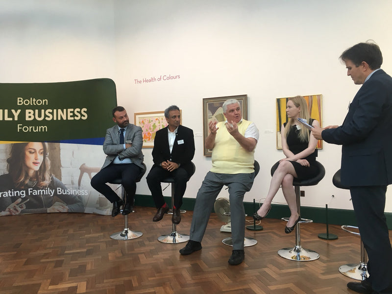 Laura on the panel for the Bolton Family Business Forum