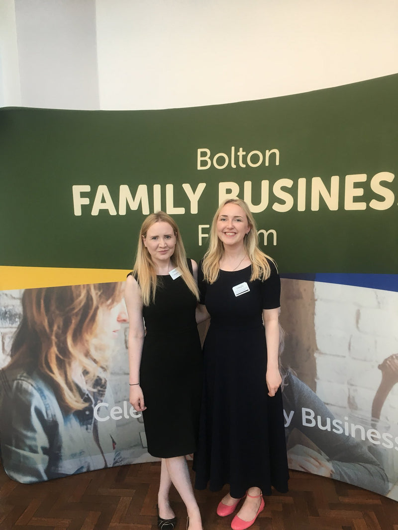 Laura and Rachel at the Bolton Family Business Forum