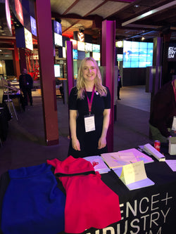 Rachel at the Science and Industry Museum facilitating her 'Create and Change the world with Maths' workshop