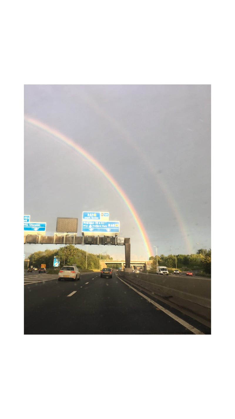 Rainbow on the motorway