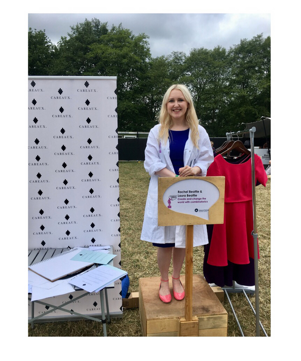 Rachel at Soapbox Science. 