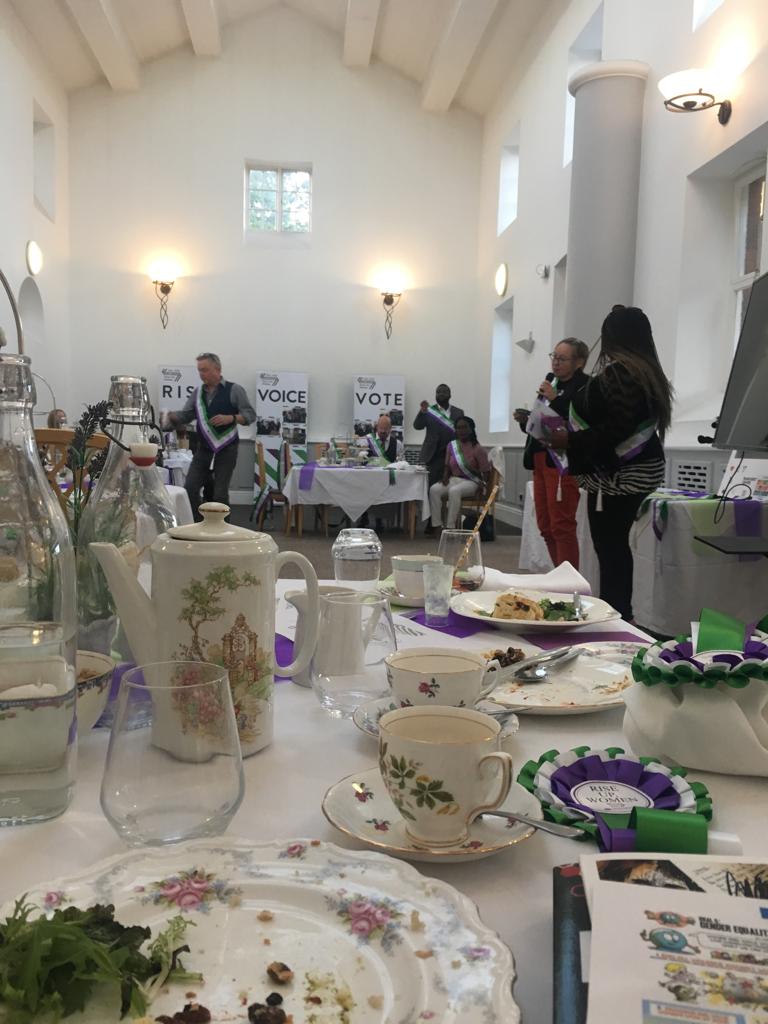 Attendees of the Pankhurst Centre Afternoon Tea Fundraiser